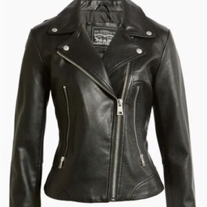 Levi's Faux Leather Moto Jacket • Black • Size L